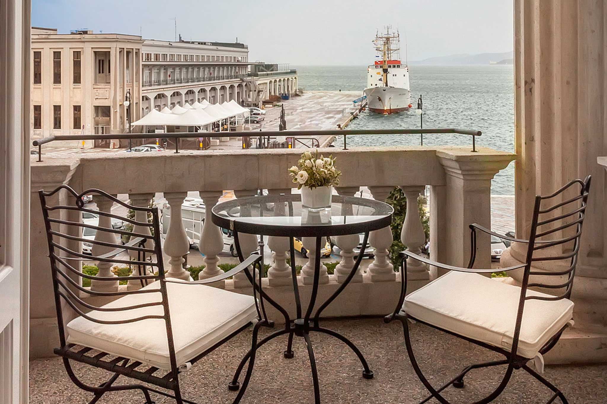 Deluxe balcony. Excelsior Palace Portofino Coast.